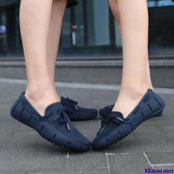 

Men Casual Shoes Summer 2020 Breathable Soft Driving Men'S Handmade Chaussure Homme Net Surface Loafers