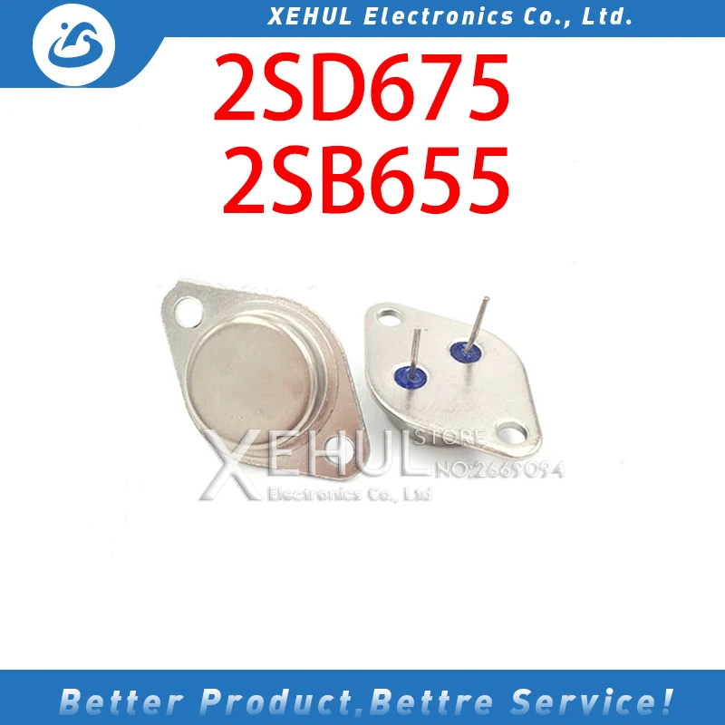 

2PCS Transistor 2SD675/2SB655 D675 B655 TO-3