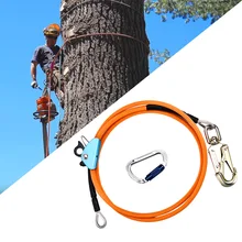 Kit de lignes à bascule à noyau de fil d'acier de 1/2X12 pouces, corde de positionnement d'escalade pour arboristes grimpeurs d'arbres pour arboristes