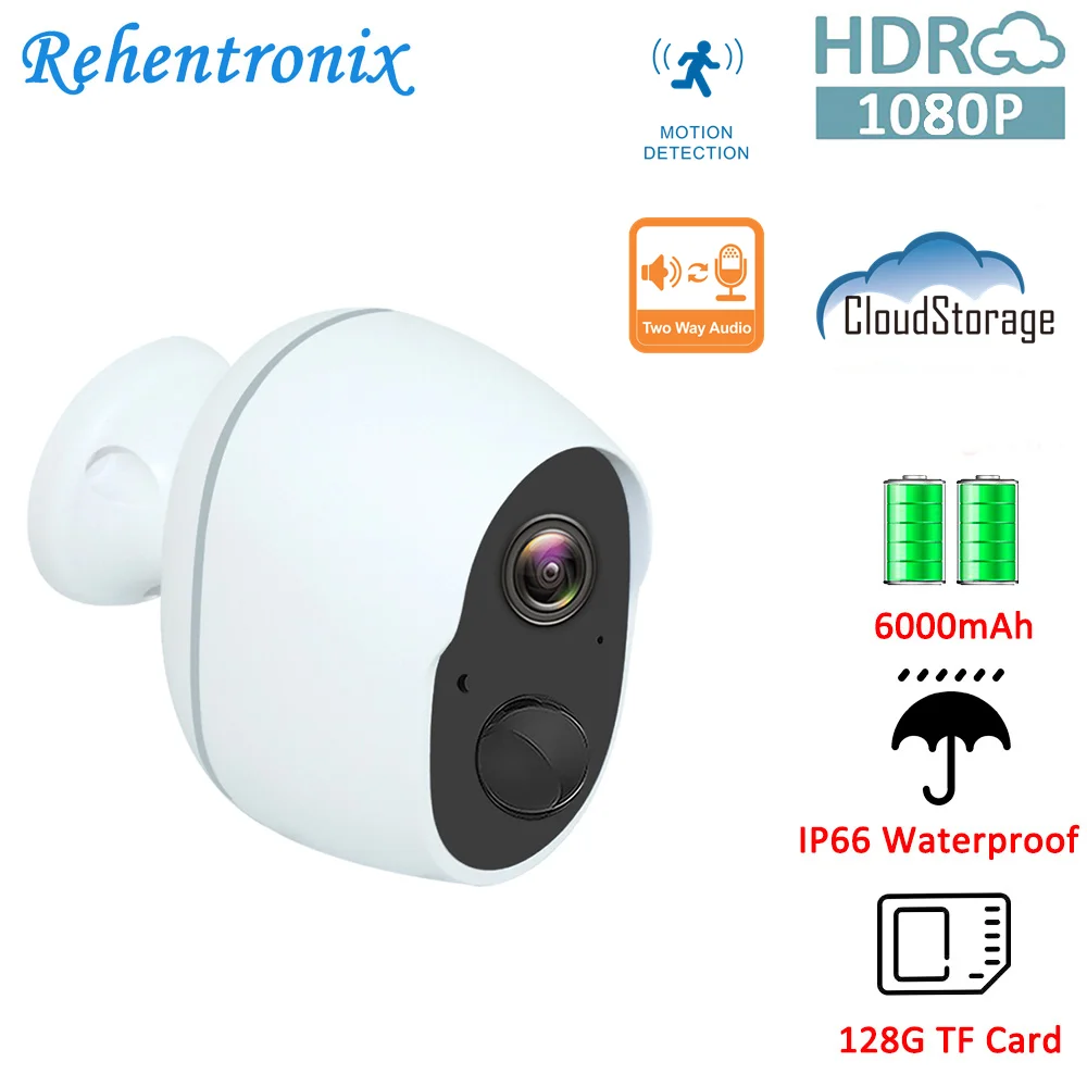 Cámara IP de seguridad para exteriores, dispositivo con batería