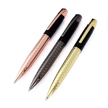 

Luxury Metal Engraved Twist Ballpoint Pen Business Signature Rollerball Business Office Supplies Stationery Writing Gift G92E