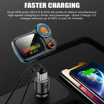 

MP3 Bluetooth FM transmitter Player Car mp3 Charger Car Port Universal