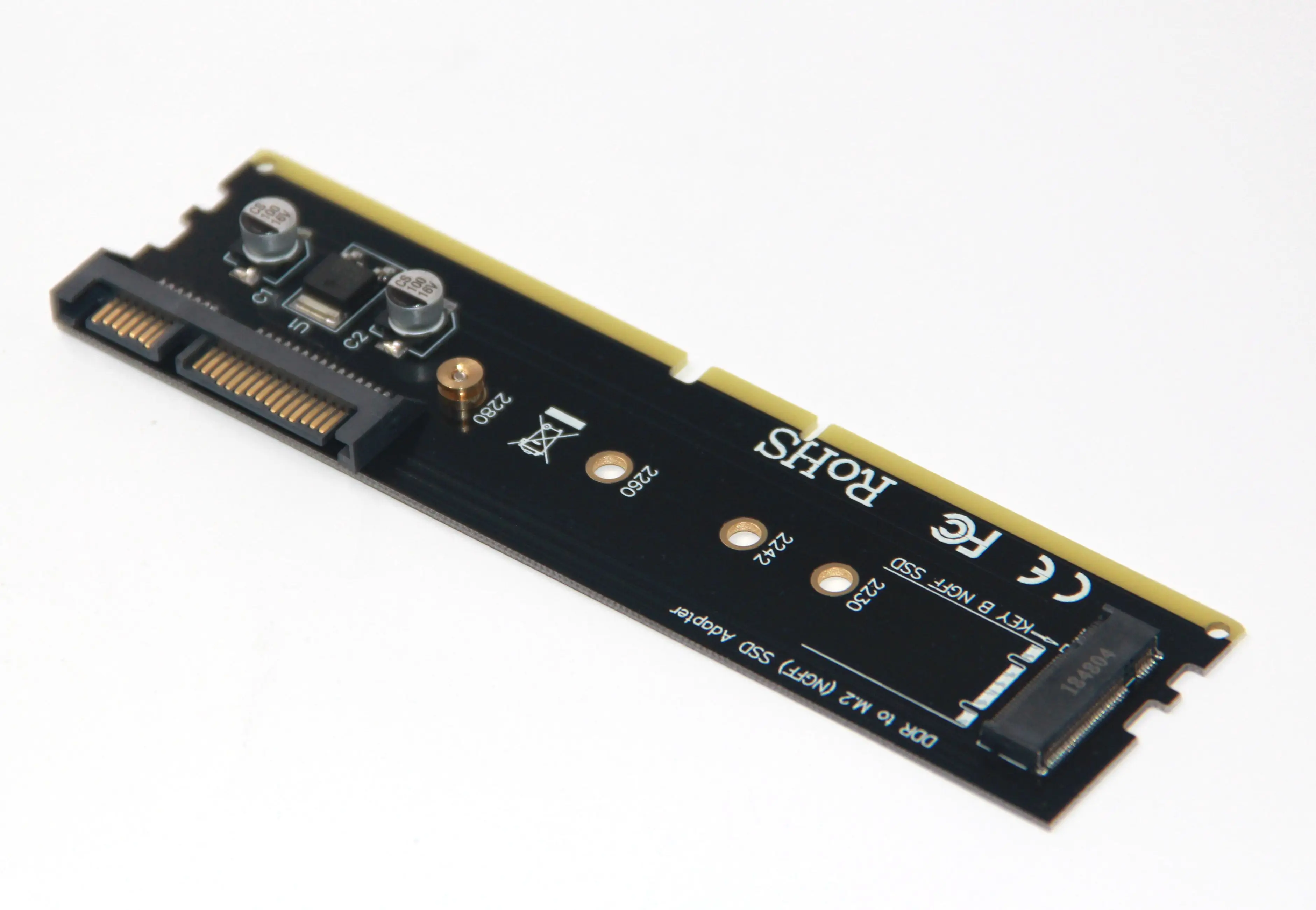 L DDR4 3 от 2 до M2 SATA SSD адаптер M.2 NGFF B Ключ Райзер карта 15Pin Power 7Pin порт передачи данных