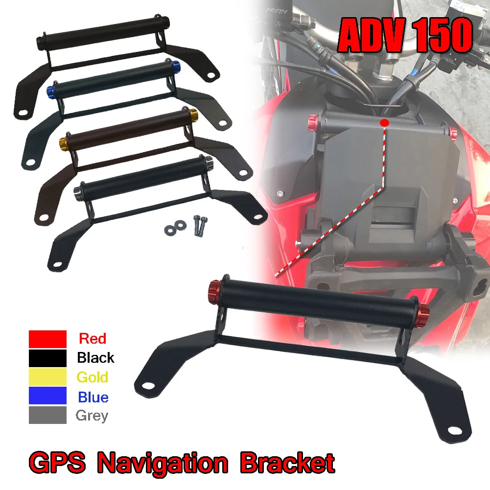

Motorcycle Parts Adjustable CNC GPS Navigation Support Mobile phone Holder Bracket for Honda adv150 ADV 150 2019 2020 2021