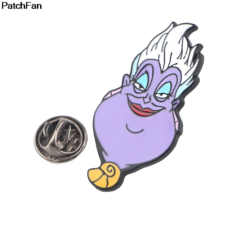 20 шт./лот A2694 Patchfan kawaii Ursula очаровательные Мультяшные булавки para броши для рубашек одежды рюкзак аксессуар металлические украшения значки