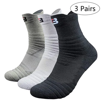 

velonoski Professional Basketball Sport Socks Winter Thick Outdoor Sports Fitness Compression Sock Chaussette Homme Sport New