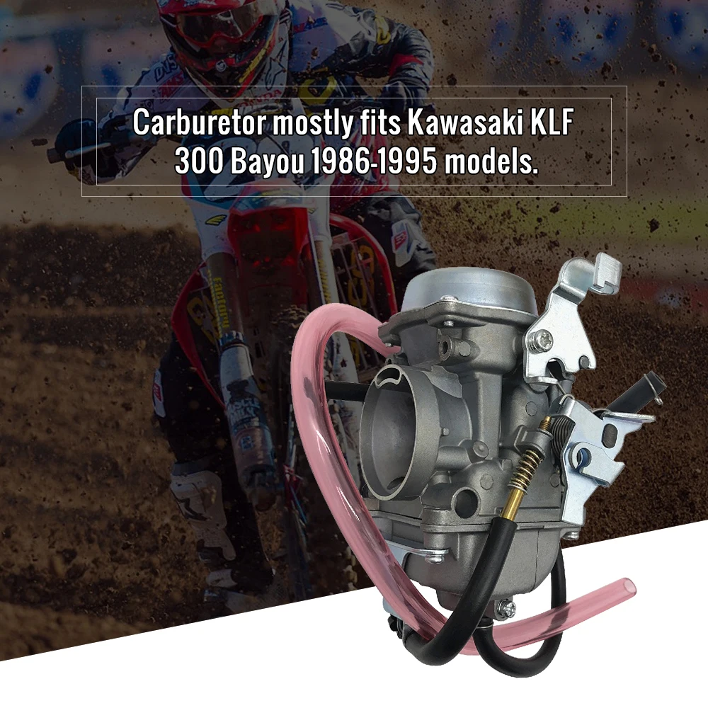 

ATV Carburetor Carb for 1986-1995 Kawasaki Bayou 300 KLF300 ATV All Terrain Vehicle Buggy