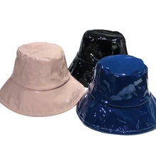 Глянцевое пальто краски моды леди ведро кепки для мужчин женщин досуг рыбы мужчин шляпа M254