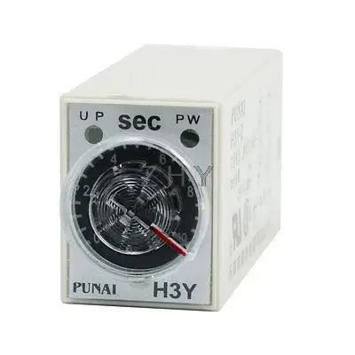 

110VAC DPDT 0-10s Seconds Timing Range Timer Relay H3Y-2 8 Terminal