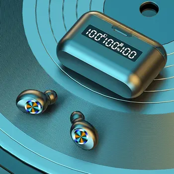 5.0 のbluetoothイヤホンスポーツネックバンド磁気ワイヤレスイヤホンステレオイヤフォン音楽防水マイクですべての電話