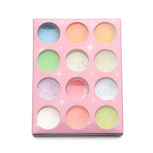 12Pcs/Set Glow in The Dark Powder Night Club Nail Art Glitter DIY Decoration