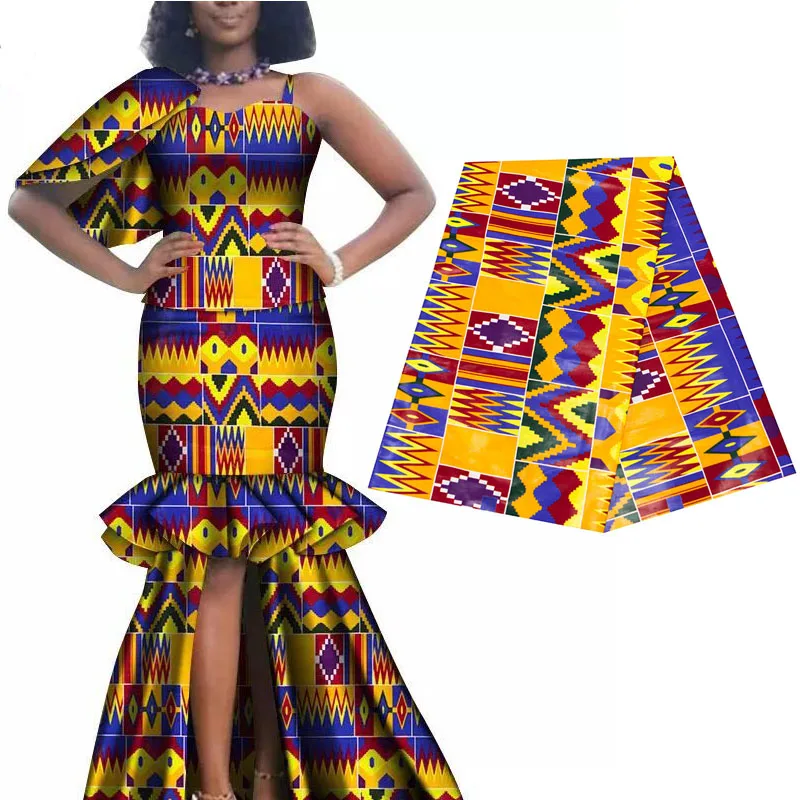 Real Wax Ankara Prints Kente Fabric Sewing African Dress Tissu Patchwork Making Craft Loincloth 100% Cotton Top Quality Material 2 Real Wax Ankara Prints Kente Fabric Sewing African Dress Tissu Patchwork Making Craft Loincloth 100% Cotton Top Quality Material