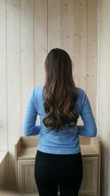 Extensiones de Cabello sintético de 24 pulgadas, 50 gramos, 100 gramos, Color degradado, marrón, gris, Rubio, cadena, Halo