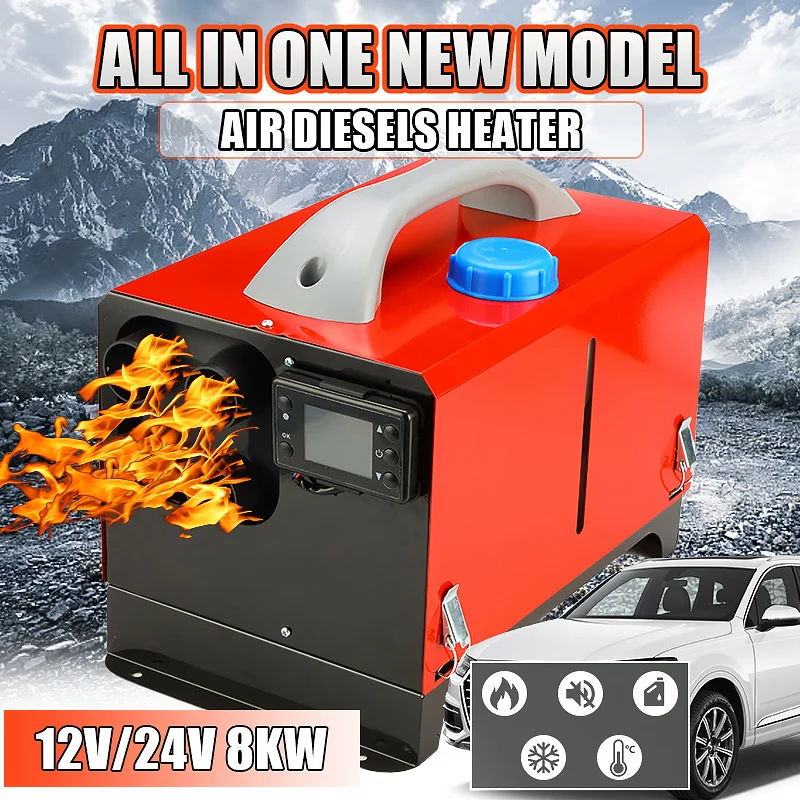 

8KW 12V 24V Car Air Diesels Heater With Remote Control LCD Monitor for Car RV Motorhome Trucks Trailer Boat Heater