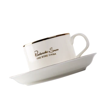 

European Luxury Bone China Coffee Cup And Saucer Porcelain Tea Cup And Saucer Sets Tazas Ceramica Japanese Ceramic Cups OO50CS