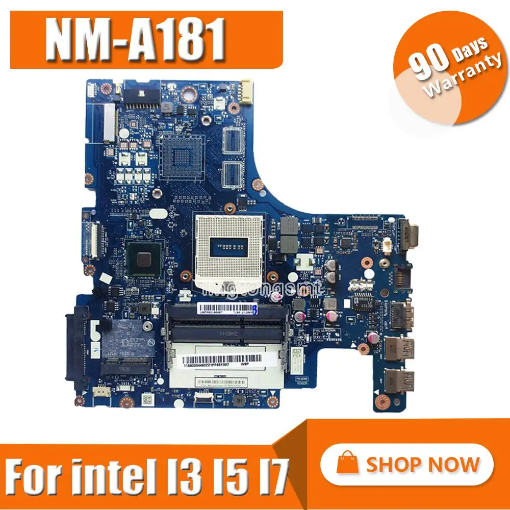 

Free Shipping New New AILZA NM-A181 motherboard for Lenovo Z510 laptop motherboard PGA947 ( For intel I3 I5 I7 CPU ) Test OK