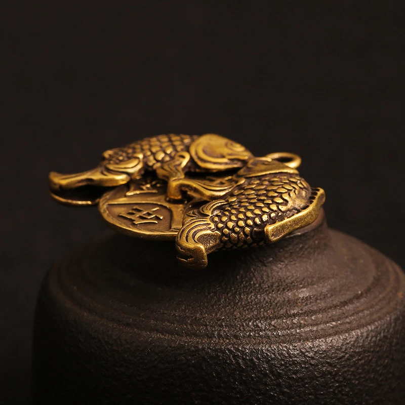 brass fish key chain pendant (3)