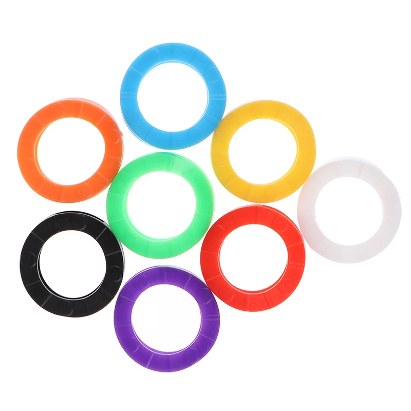 32 шт. яркие цвета полые разноцветные резиновые мягкие замки для ключей крышки для ключей эластичный чехол круглый мягкий силиконовый чехол