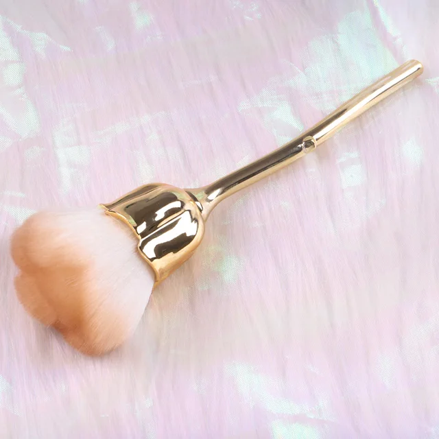 TSZS Popular Round Small Flower Brush Nail Paint Gel Dust Cleaning Brushes Make Up Brush Nail Art Manicure Tool NT-270B