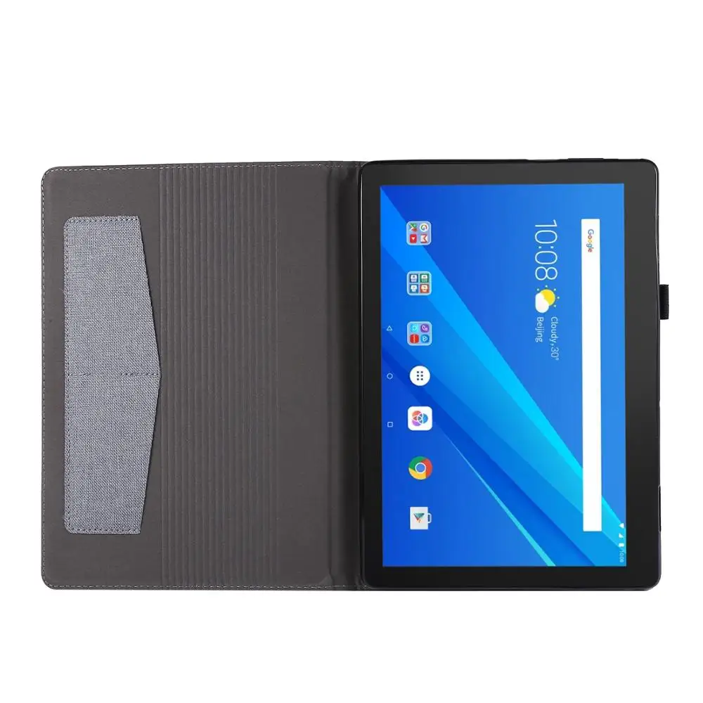 Кожаный чехол книжка для планшета Lenovo Tab E10 10 1 дюйма|Чехлы планшетов и электронных
