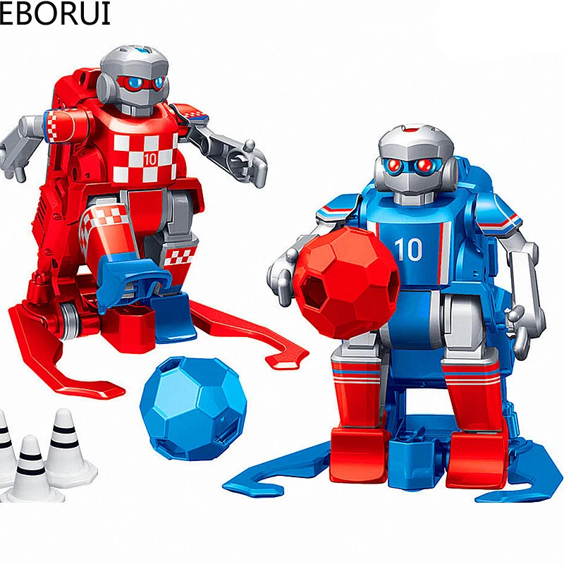 EBORUI JT9911/ JT8811/JT8911 2.4GHz RC Football Robot Toy Wireless Remote Control Two Soccer Robots Game Toys for Kids Family | Игрушки и