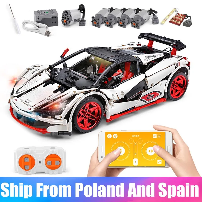 Новинка, Радиоуправляемый автомобиль, приложение, контроль 20087, Icarus Supercar, совместимый с Technic, MOC-4562, строительные блоки, кирпичи, игрушки на день рождения, подарки