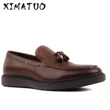 

Sail lakers-Genuine Leather Men Casual Shoes Fashion Men Shoes Men Loafers Moccasins Slip On Men's Flats Male Driving Shoes