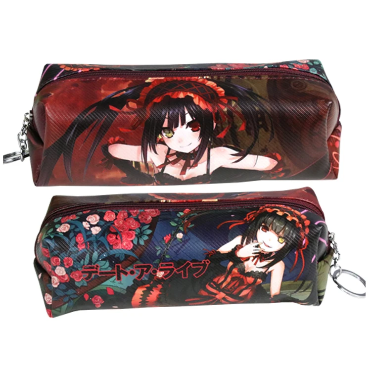 DATE A LIVE-3 Аниме Дата живой путешествия косметичка Mayuri/Tobiichi оригами Синтетическая кожа пенал на молнии - Цвет: DATE A LIVE-3