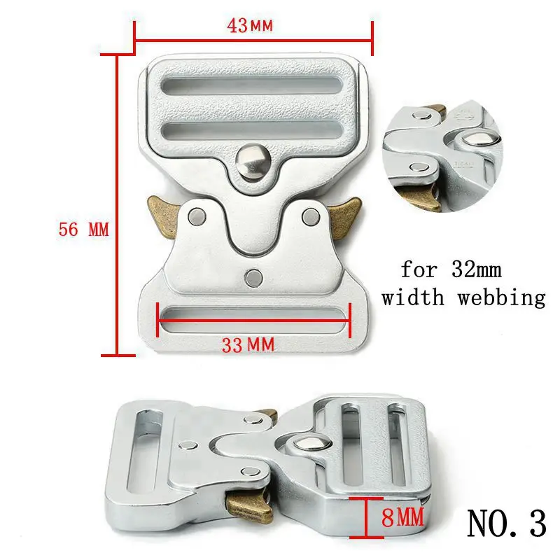Robuste taktische Gürtelschnalle aus Legierung, 32 mm, 38 mm, 45 mm, Schnellverschluss, militärische Metallschnalle für taktisches Gürtel-Kampftraining – Detail 7