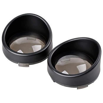 

1 Pair Bezel Visor Turn Signal Bezels Black Chrome Smoke Amber Lens Cover for Softail Sportster Touring Sportster V-R Motorcycle