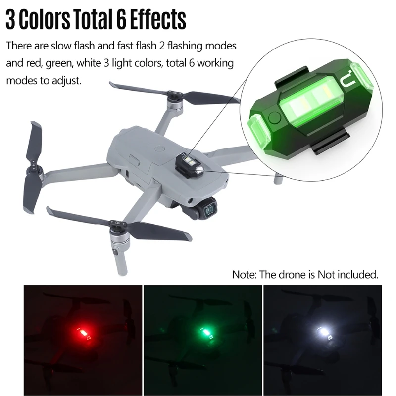 Drone Strobe Warning Lights Photography Video Lighting Warning Sign Replacement Compatible for DJI-Mavic Air2/Mini 2 FPV