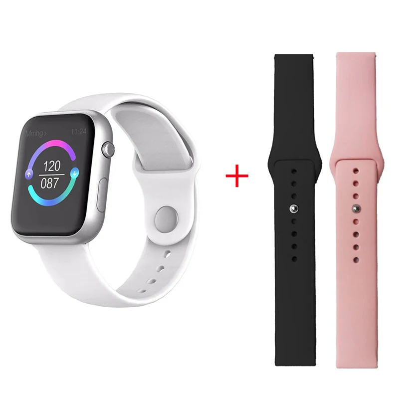 white pink black Keoker женские Смарт-часы мужские для Apple Watch пульсометр кровяное давление здоровье трекер Bluetooth сообщение Push фитнес-браслет - Цвет: white pink black