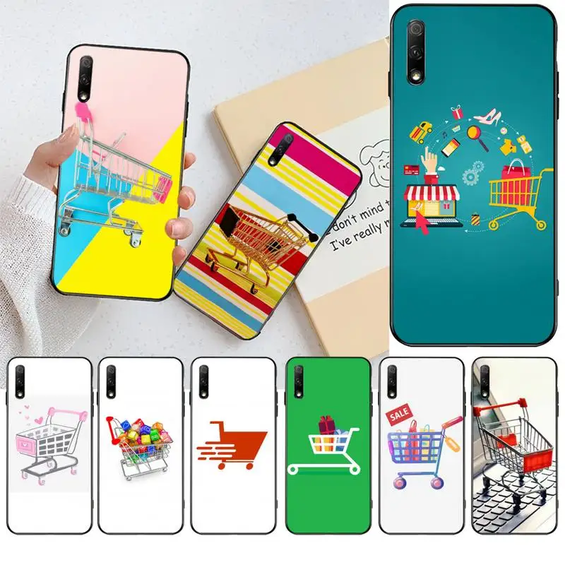 HPCHCJHM корзина для покупок мягкий черный чехол телефона Huawei Honor 20 10 9 8 8x 8c 9x 7c 7a Lite view