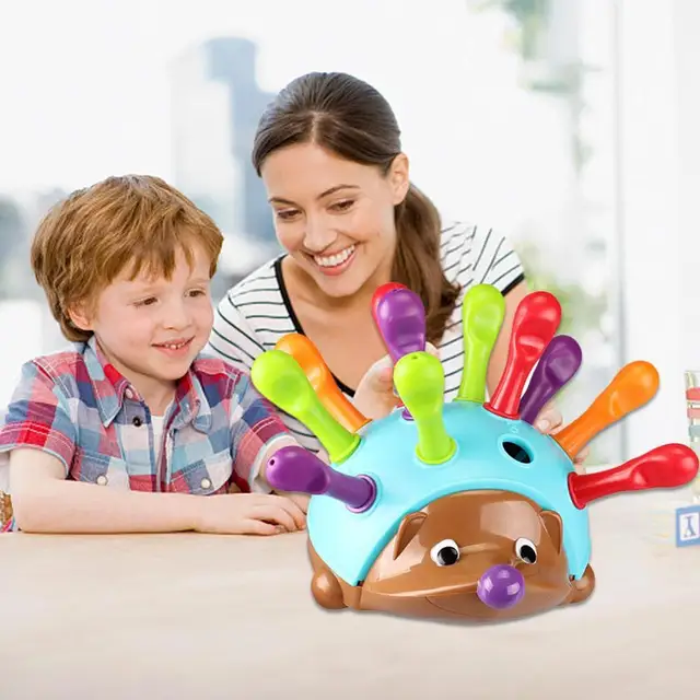 Hedgehog Shape Sorter Color Matching Games Stacking Toy for kids Early Learning Educational Interactive Toys Montessori Gifts 4