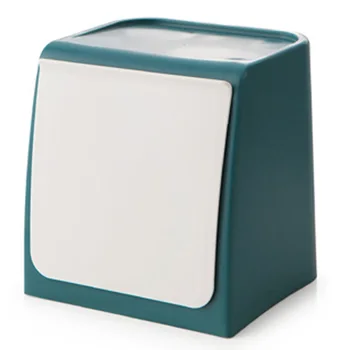 

Home Folding Sticker Rubbish Bin Self Adhesive Storage Bathroom Kitchen Cabinet Trash Can Garbage Wall Mounted Wastebasket