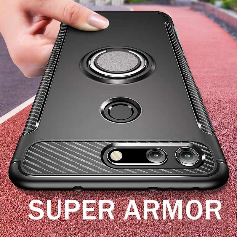 

For Oneplus 5 Armor Case Hybrid Hard PC Soft Silicone Back Cover Fundas For oneplus 5T 7 Case Ring Hide Stand Holder Phone Coque