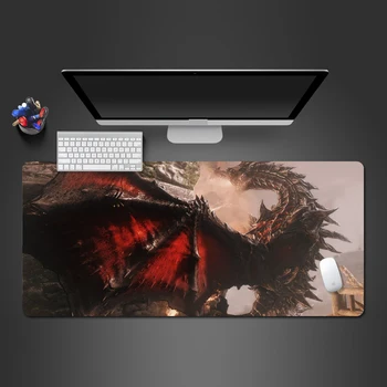 

Skyrim Mousepad High Quality Gaming Mouse Pad Gamer Mat Customized Game Computer Desk Padmouse Keyboard Mat Personalized Gift