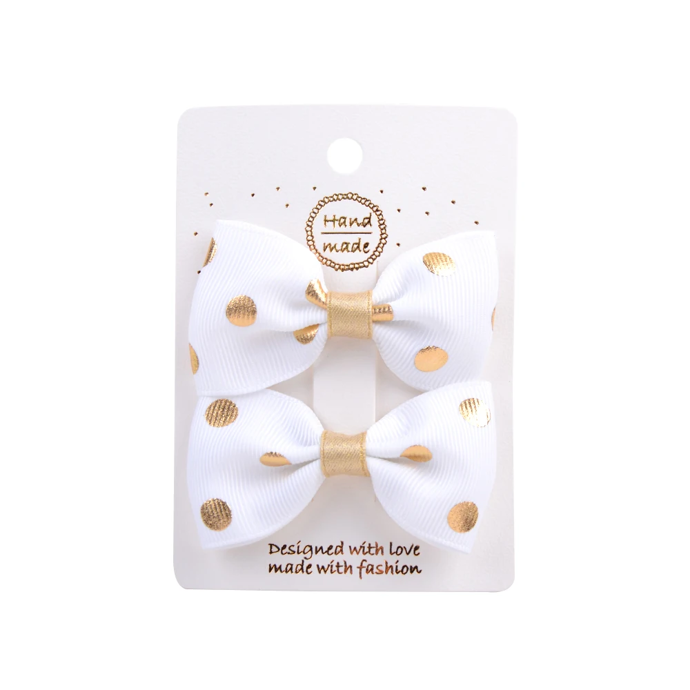 2 шт./компл. полоса Единорог небольшой бант для волос ручки банты с отделением для карт для детей, фирменная детская предохранительных зажимов, Детские аксессуары для волос