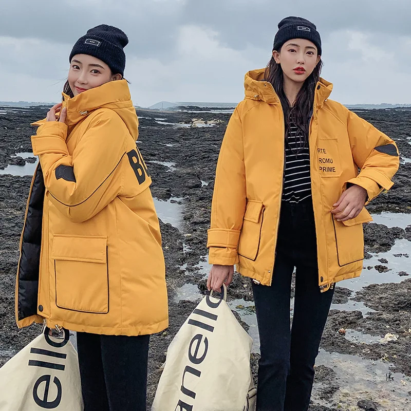 

According to Nalini 2019 Autumn And Winter New Style Online Celebrity Casual BF down Jacket Women's Korean-style INS Workwear Co