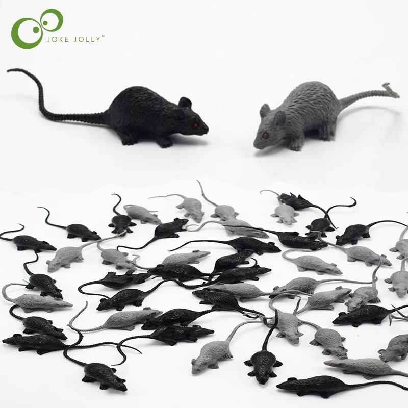 Jouet décoratif de fête pour Halloween, 5/10 pièces, fausse souris, drôle, jouet réaliste, nouveauté pour enfants, cadeau ZXH