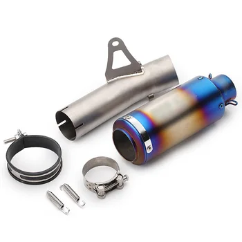 

Free shipping Motorcycle Exhaust Pipe Moto Muffler with Stainless steel Middle Pipe For BMW S1000RR 2009-2015 wit exhaust
