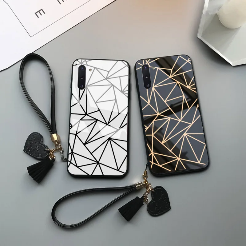 Samsung Galaxy A50 A51 A10 A20 A30 A40 A30s A60 A70 A80 A90 A21 A71 A81 A6s A8s A5 A7 A8 2017 2018 Glass Phone Case Back Cover |