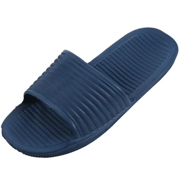 

JHD-Soft Mens Bath Slippers Sandals Bathroom Shoes Flip Flops size:42 dark blue