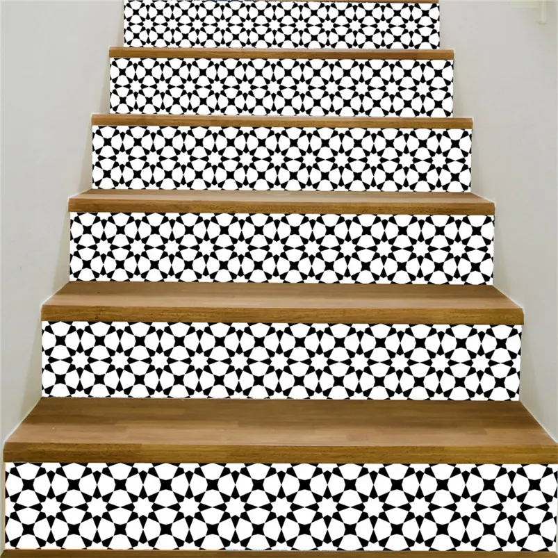 Personality Staircase Decoration Stair Riser Floor Sticker DIY Wall Stairs Decal Stickers Muraux Pour Enfants Chambres 30SEP525