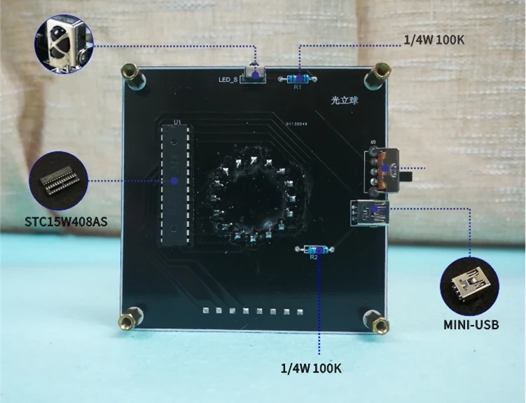 Ʈ ť DIY ŰƮ, äο LED  Ʈ ũƼ     DIY  ǰ