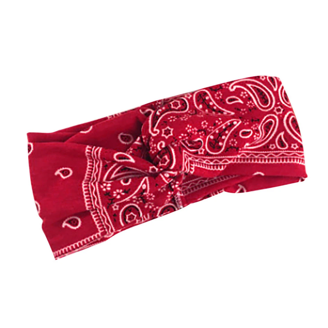Women Yoga Headband Elastic Floral Absorption Hair Band Cotton Man Fitness Elastic Sports Hair Accessories Female 903