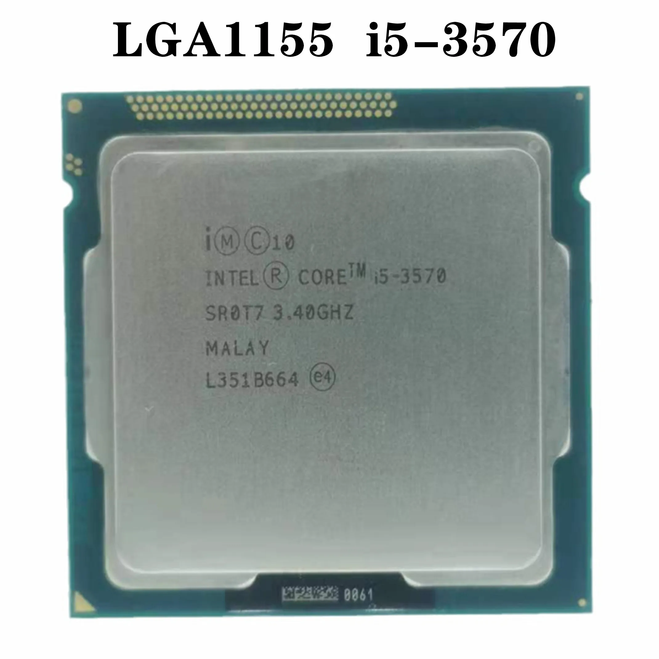 Процессор Intel Core i5-3570 i5 3570 3 4 ГГц четырехъядерный четырехпоточный ЦПУ 6 Мб 77 Вт LGA 1155