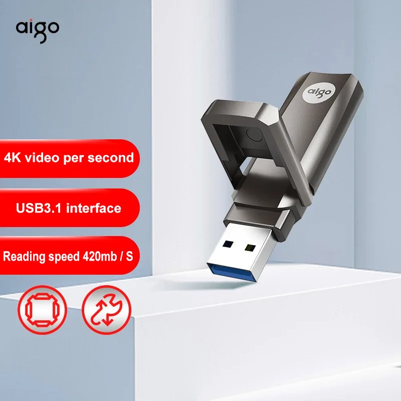 AigoUSB311TBUltraSpeedSolidStateUSBFlashDriveU391Metal
