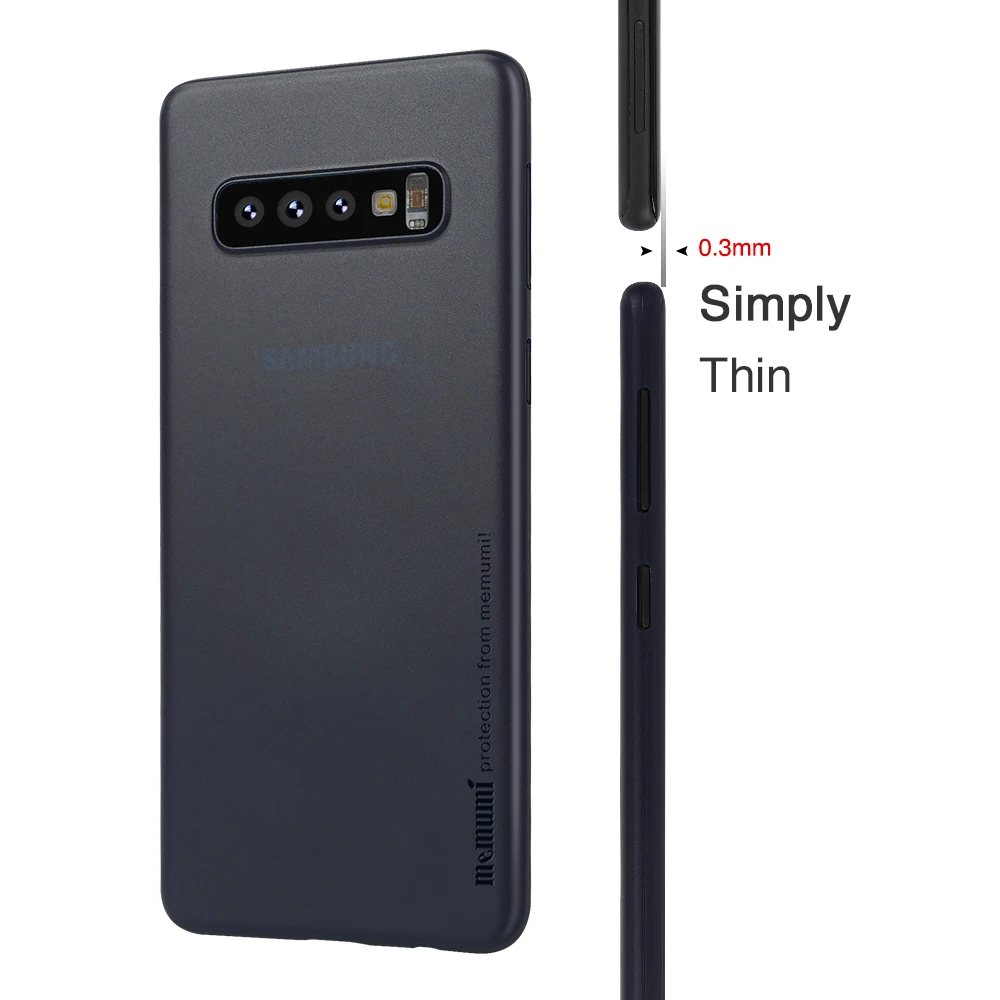 Memumi чехол для samsung-S10/S10e/S10 Plus, Жесткий Чехол, ультратонкий ПП 0,3 мм матовый тонкий чехол для Galaxy-s10 plus