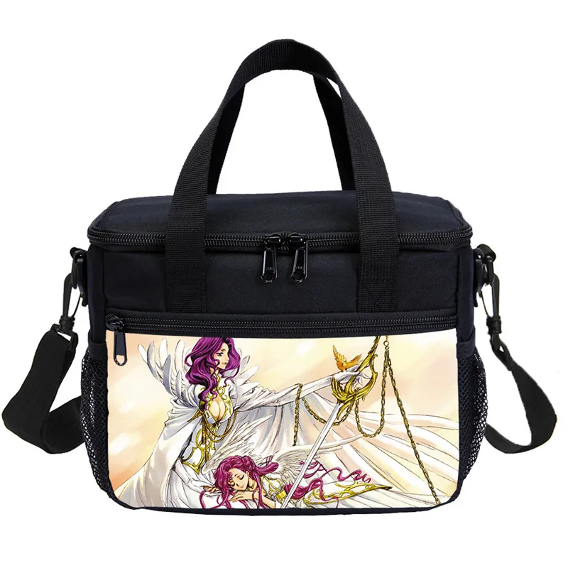 Малый мешок обеда для мальчиков девочек мультфильм аниме код Geass письмо 3D печать льда мешок изолированный тепловой Пикник Ланчбокс Sac основной